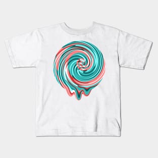 Swirl & Drip Abstract Kids T-Shirt
